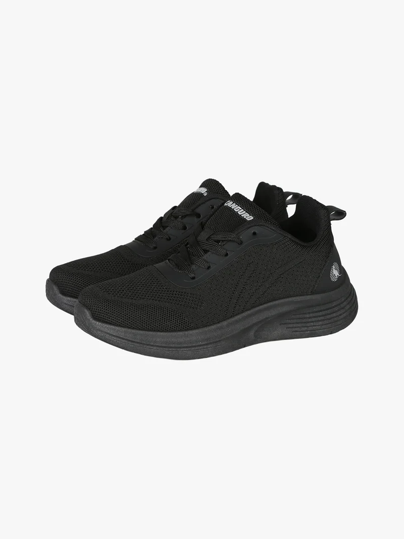 Sneakers sportive da donna in maglia - nero
