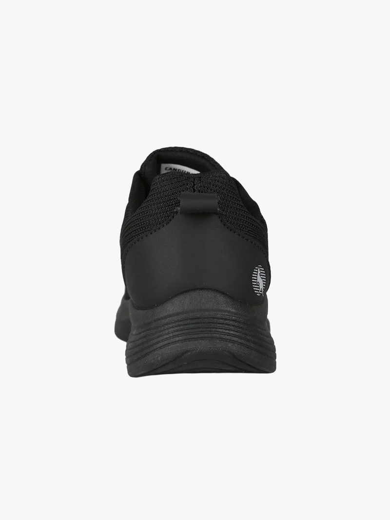 Sneakers sportive da donna in maglia - nero