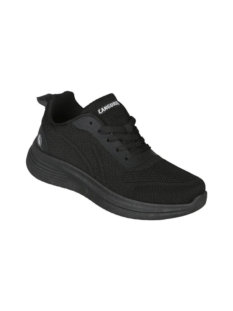 Sneakers sportive da donna in maglia - nero