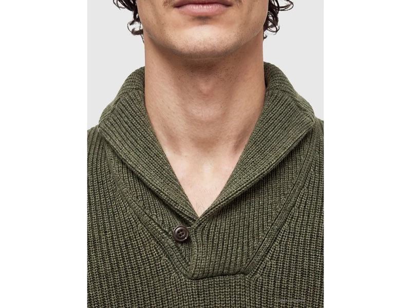 Pullover mit Schalkragen aus 100 % Wolle