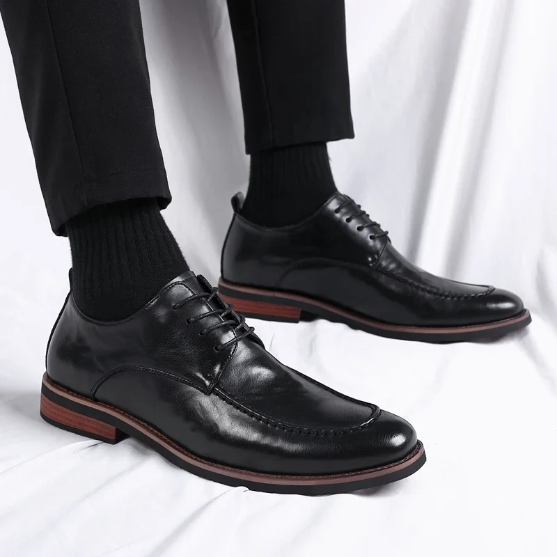 Italian Leather Oxford Business Shoes