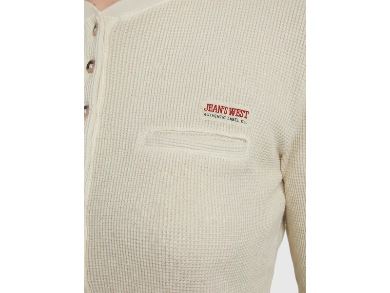 Henley-T-Shirt im Vintage-Stil
