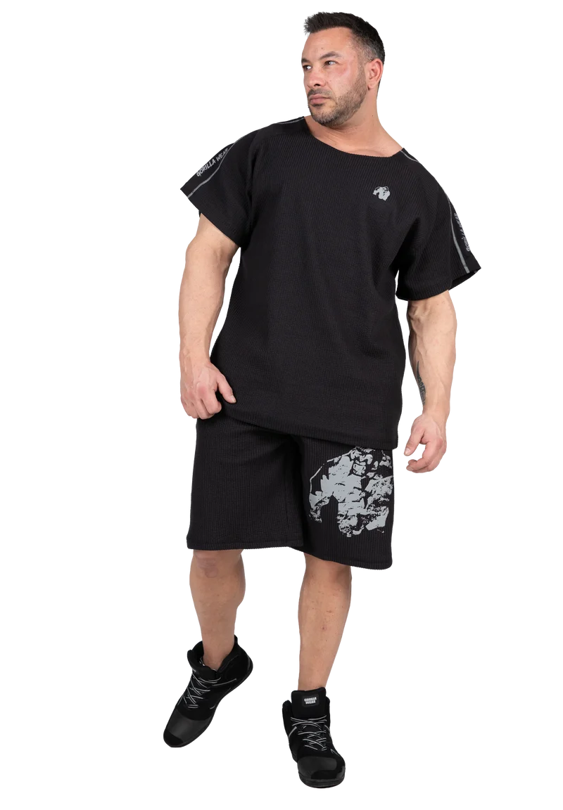 Buffalo Old School Workout Shorts - Black/Gray