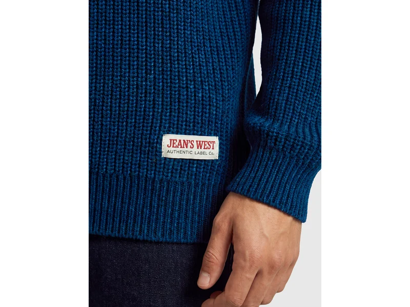 Pullover mit Schalkragen aus 100 % Wolle