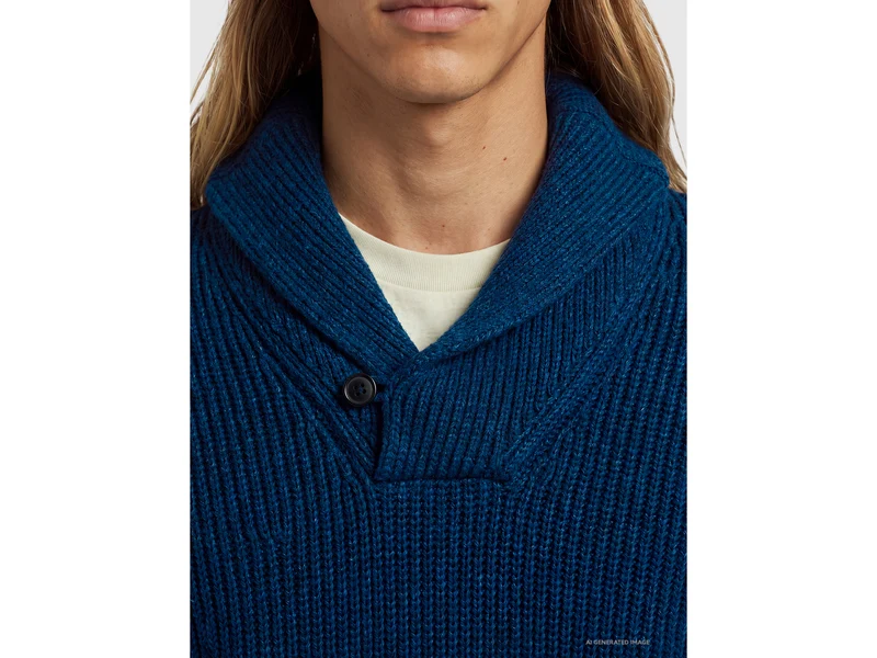 Pullover mit Schalkragen aus 100 % Wolle