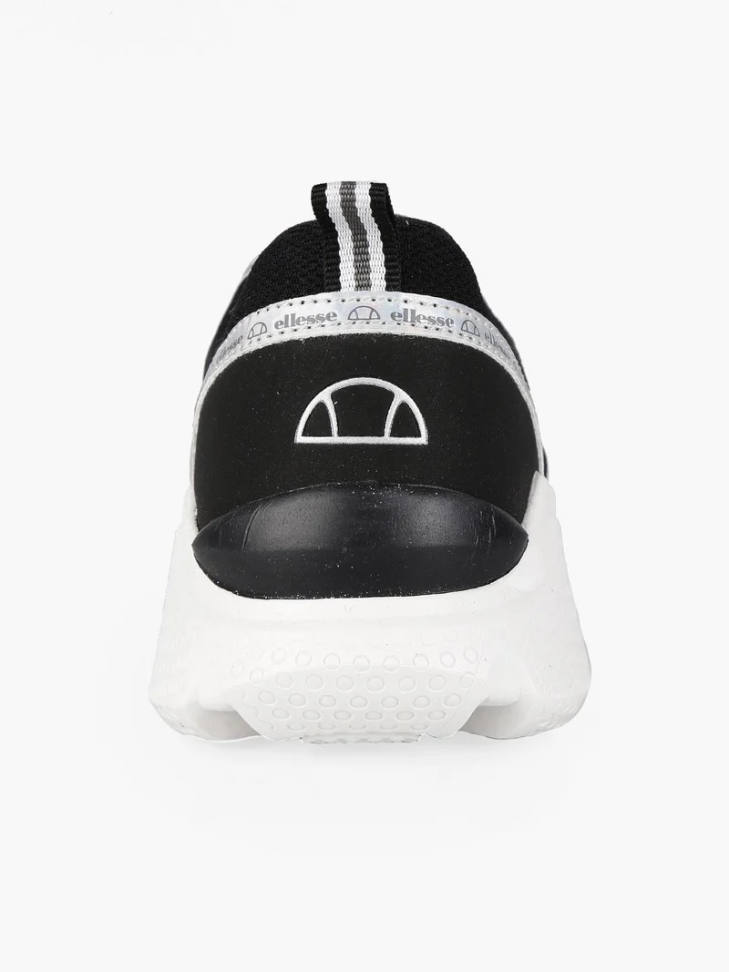 Sneakers stringata con zeppa - nero