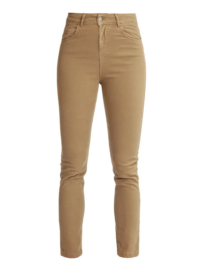 Jeans donna regular fit - cammello
