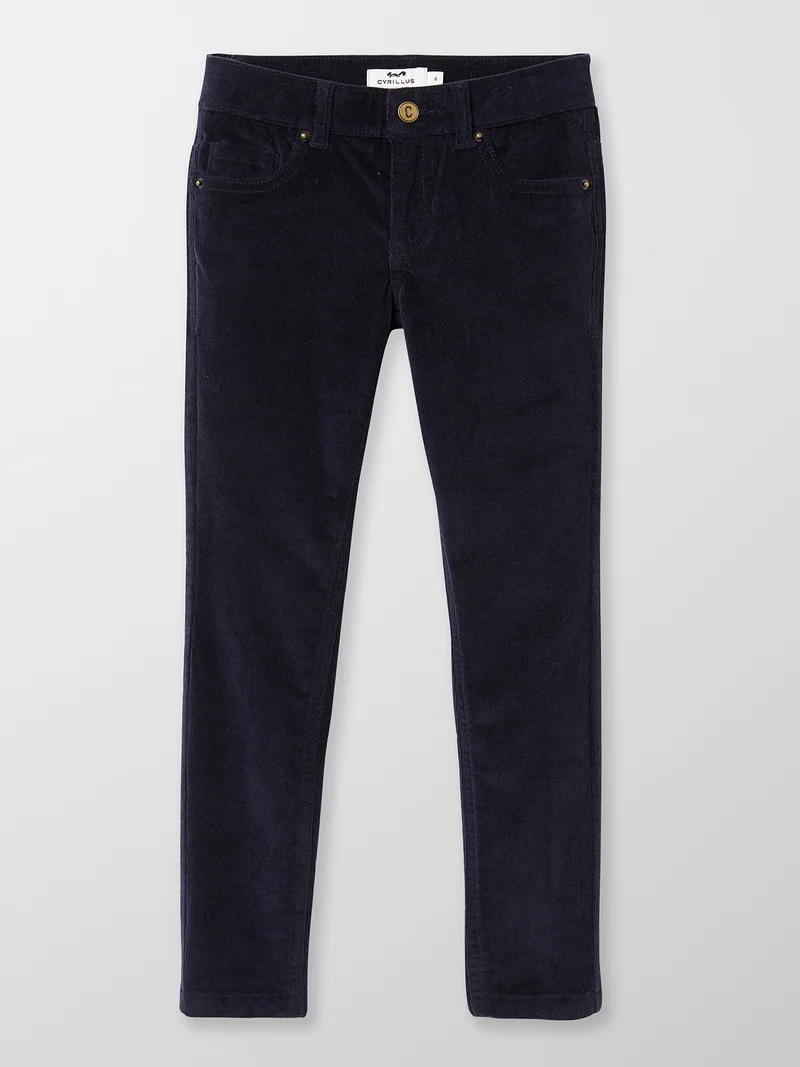 Jungen Slim Fit Hose aus Velours