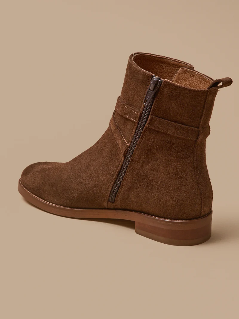 Damen-Lederstiefeletten