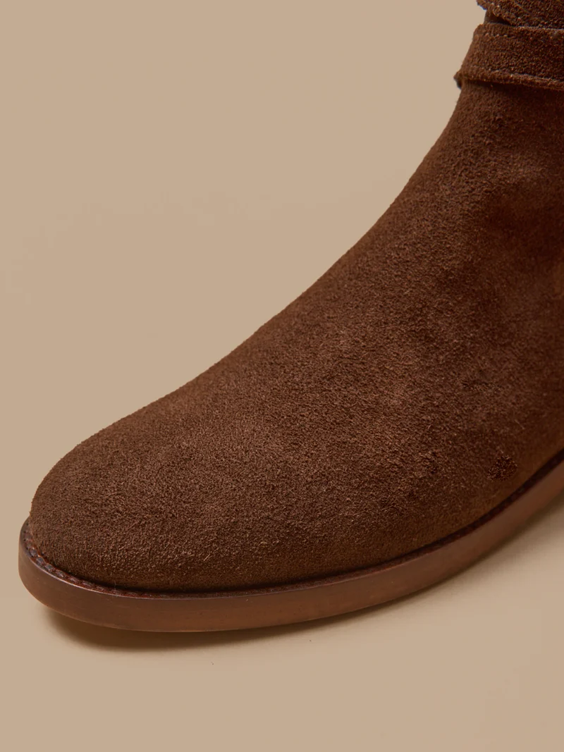 Damen-Lederstiefeletten