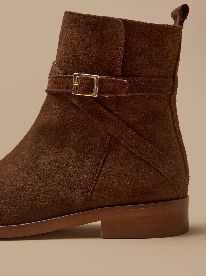 Damen-Lederstiefeletten