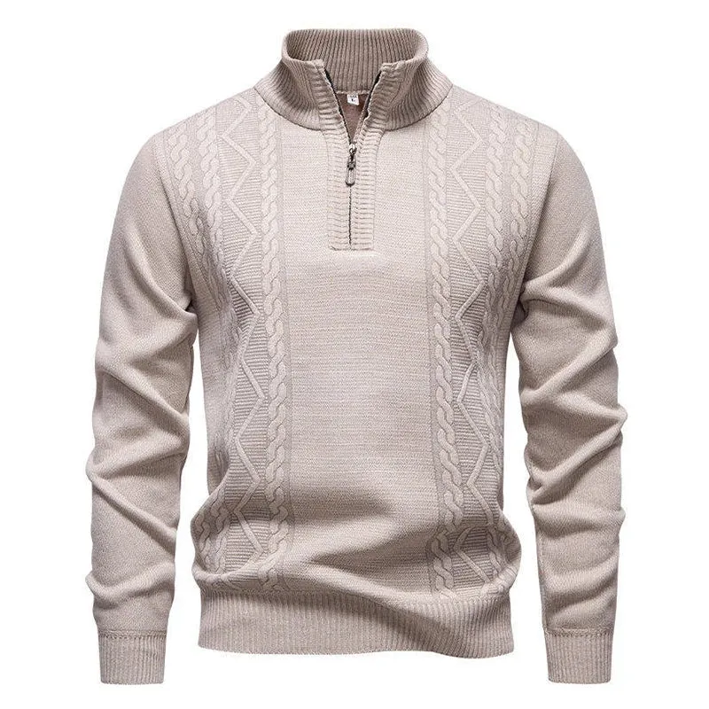 Vintage Knitted Zip Sweater