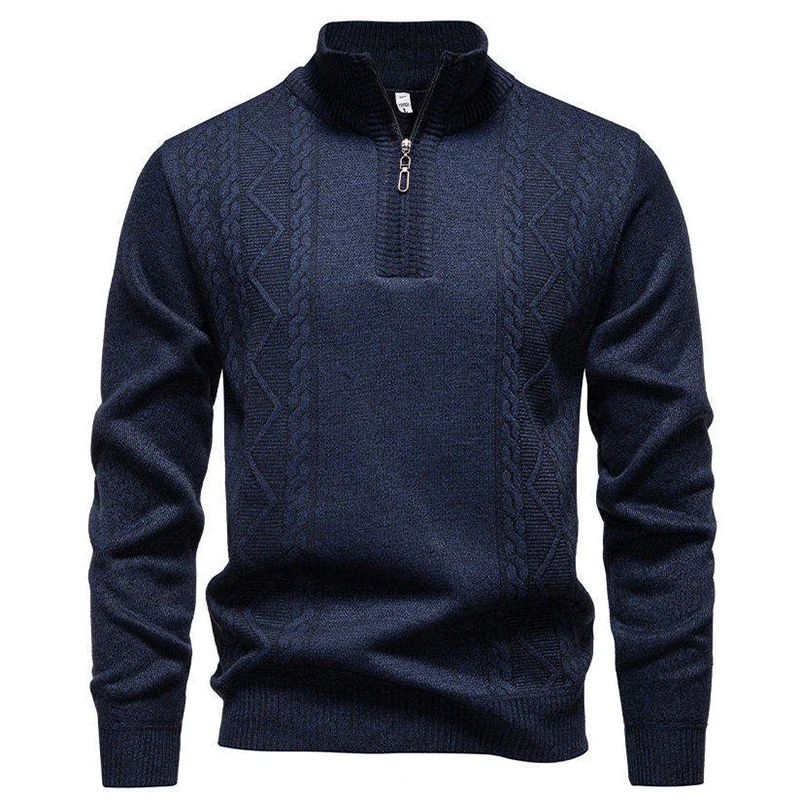 Vintage Knitted Zip Sweater