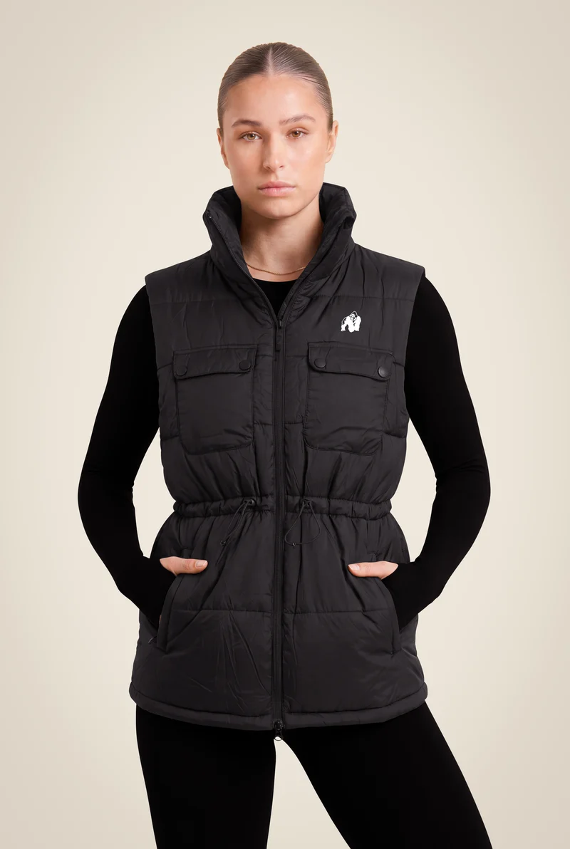 Lucia Puffer Vest - Black