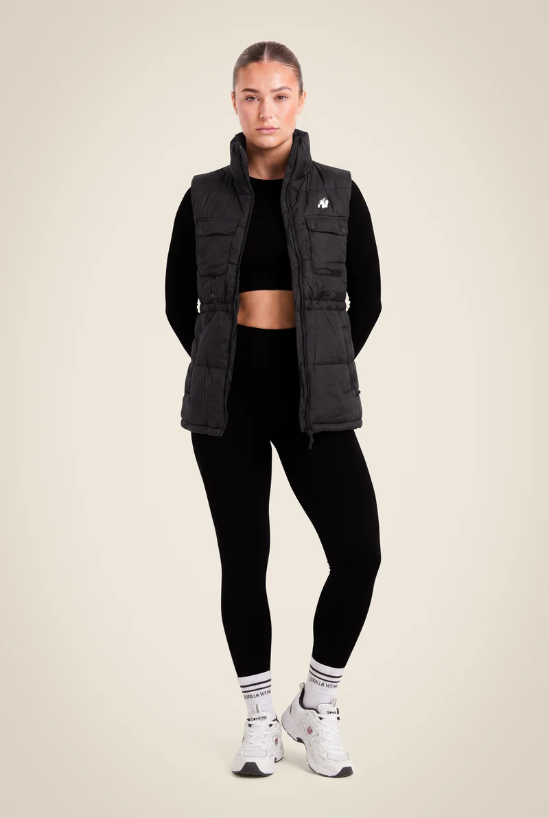 Lucia Puffer Vest - Black