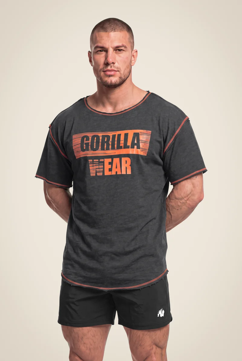 Wallace Workout Top - Gray/Orange
