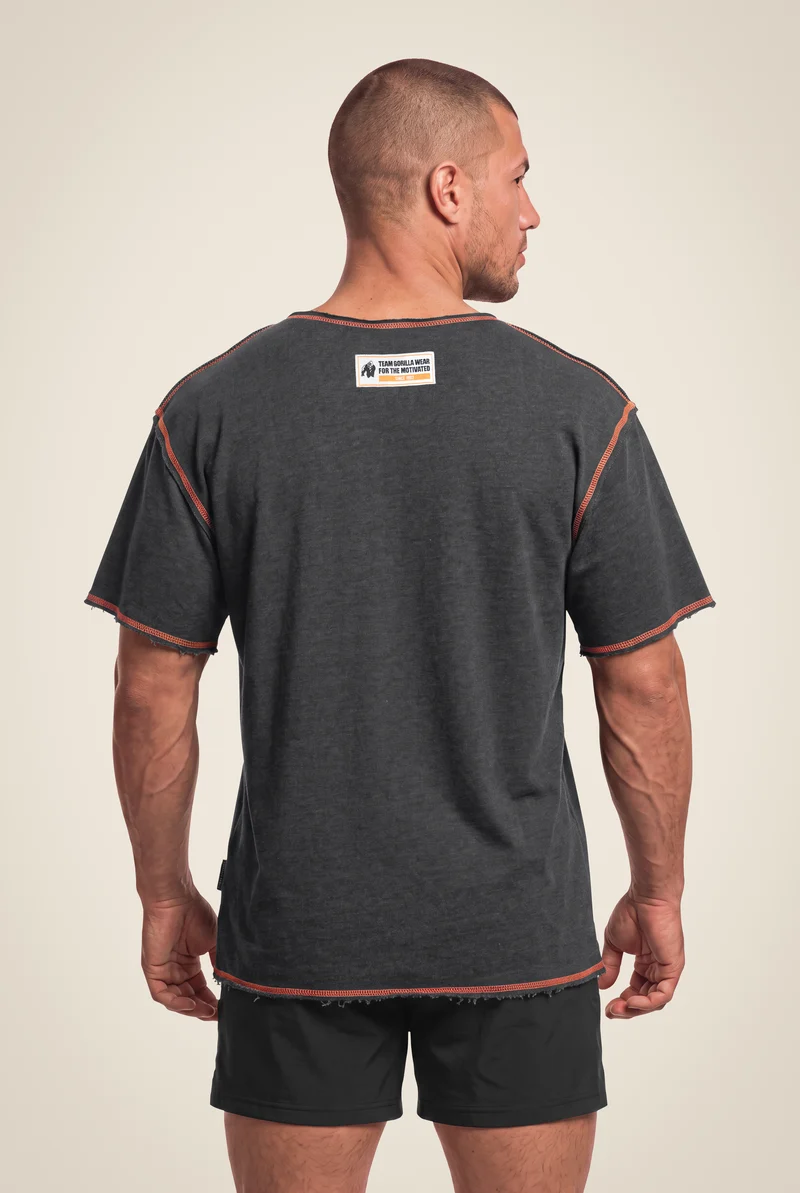 Wallace Workout Top - Gray/Orange