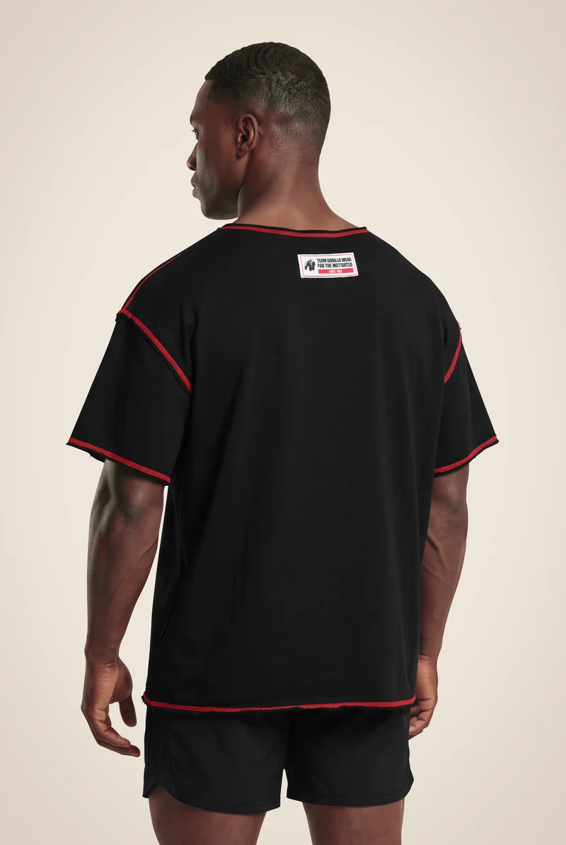 Wallace Workout Top - Black/Red