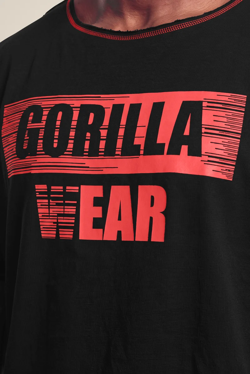 Wallace Workout Top - Black/Red