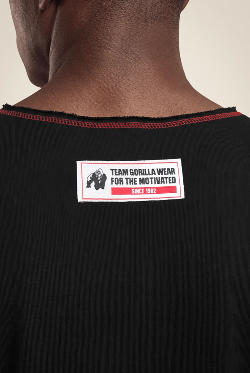 Wallace Workout Top - Black/Red