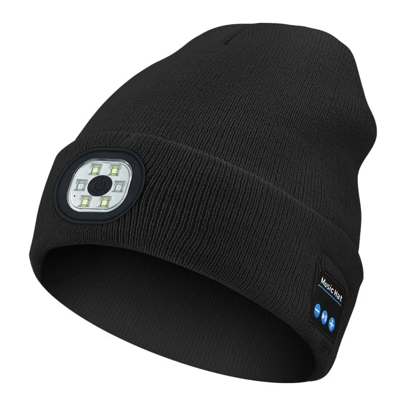 Bluetooth Mütze | Wintermütze mit LED-Licht und kabellosen Kopfhörern