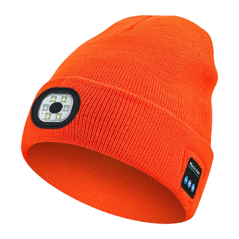 Bluetooth Mütze | Wintermütze mit LED-Licht und kabellosen Kopfhörern