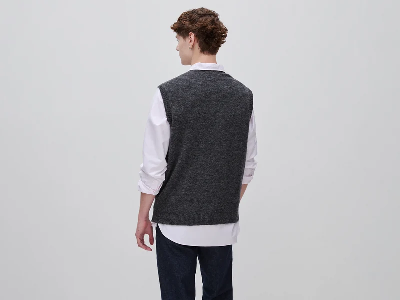Strickweste aus Alpaka-Mischgewebe