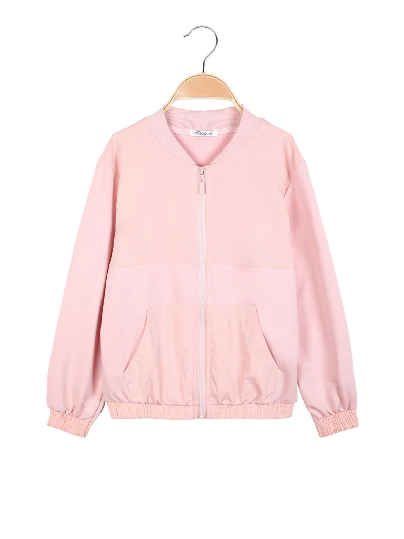 Giacca da bambina in felpa - rosa