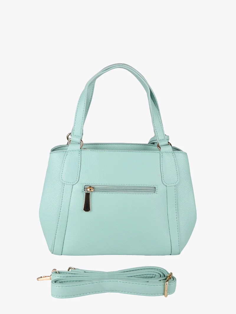 Borsa donna mini tote in ecopelle - verde chiaro