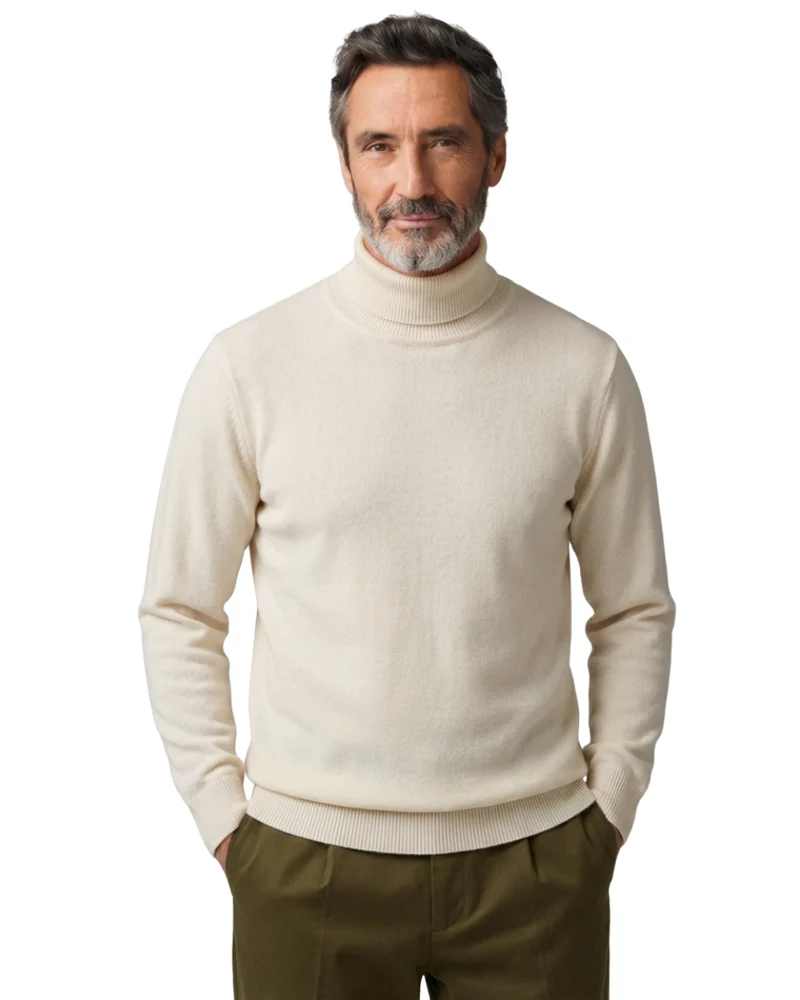 Elegant Cotton Turtleneck