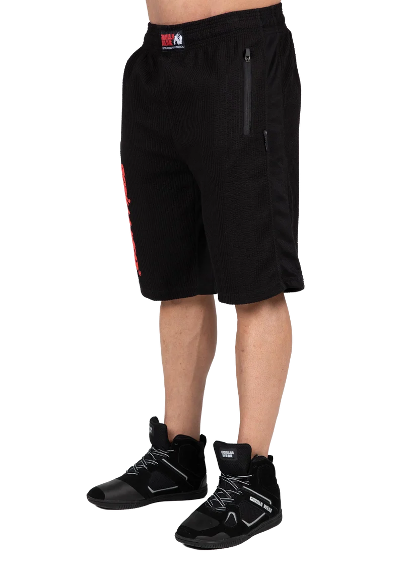 Augustine Old School Shorts - Black/Red