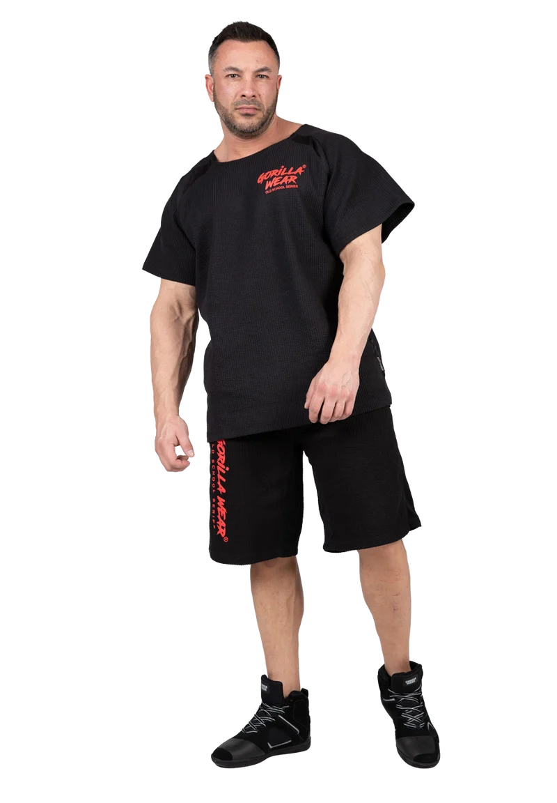 Augustine Old School Shorts - Black/Red