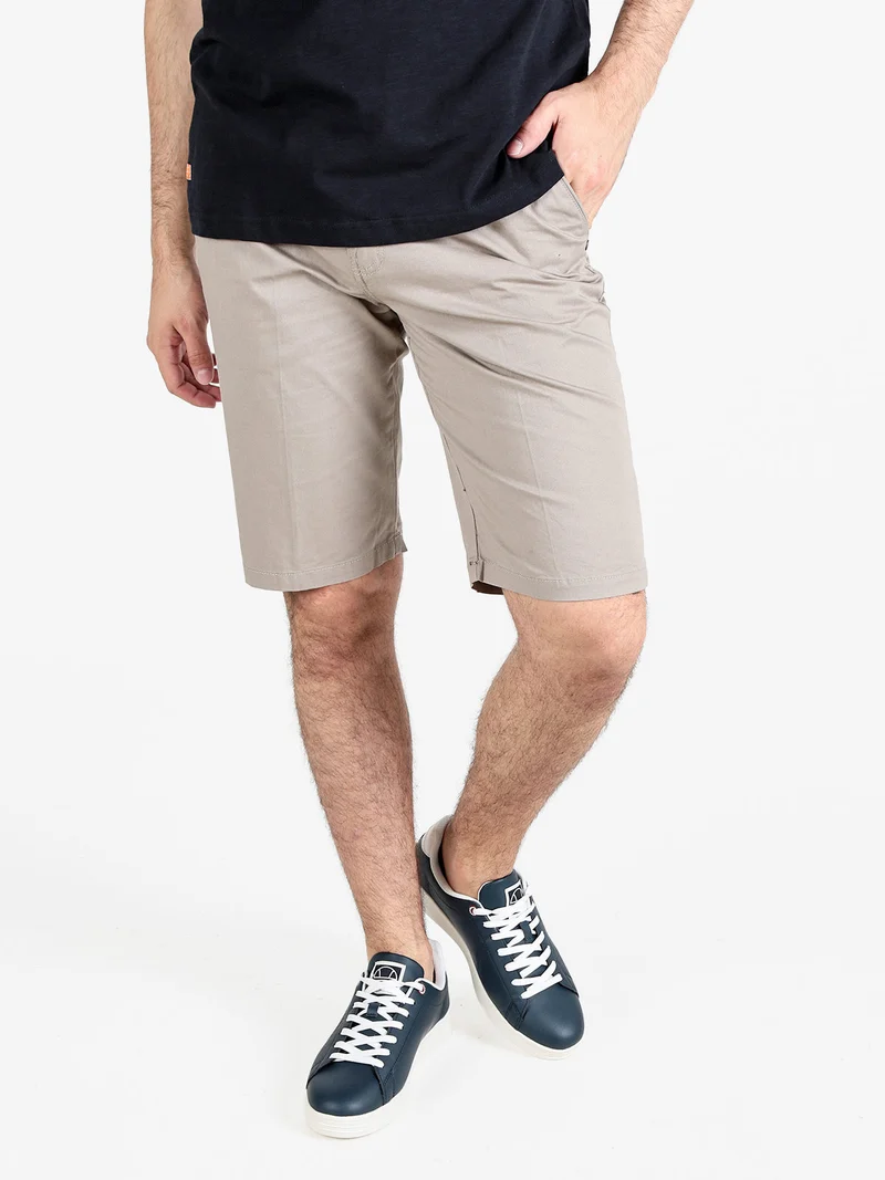 Bermuda uomo in cotone - sabbia