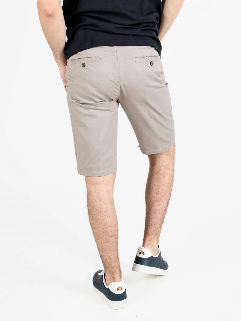 Bermuda uomo in cotone - sabbia