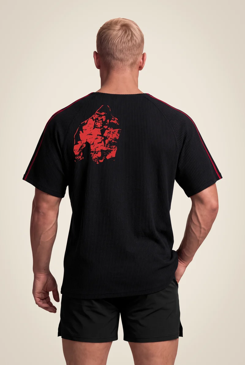 Buffalo Old School Workout Top - Black/Red