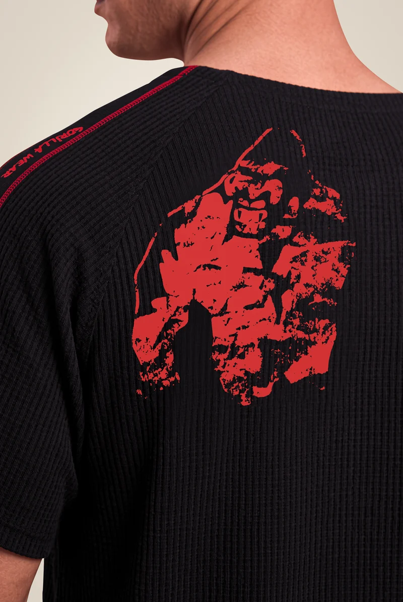 Buffalo Old School Workout Top - Black/Red