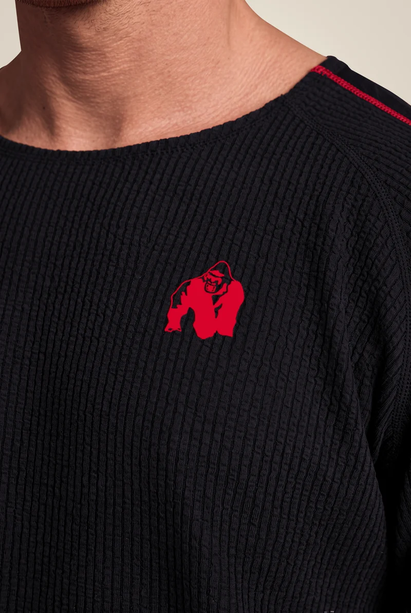 Buffalo Old School Workout Top - Black/Red