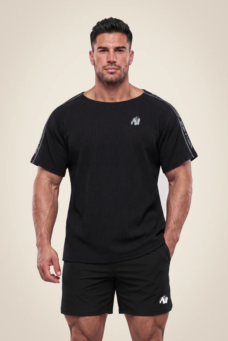 Buffalo Old School Workout Top - Black/Gray