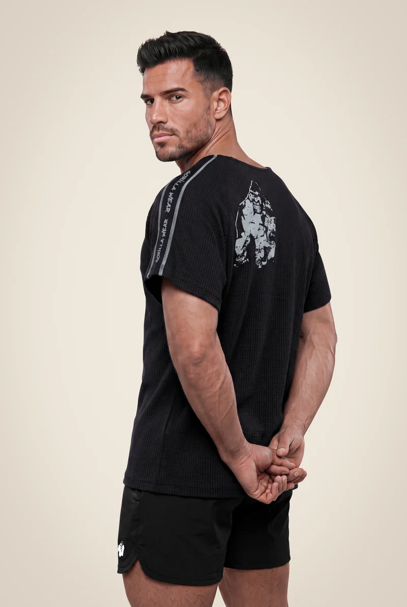 Buffalo Old School Workout Top - Black/Gray