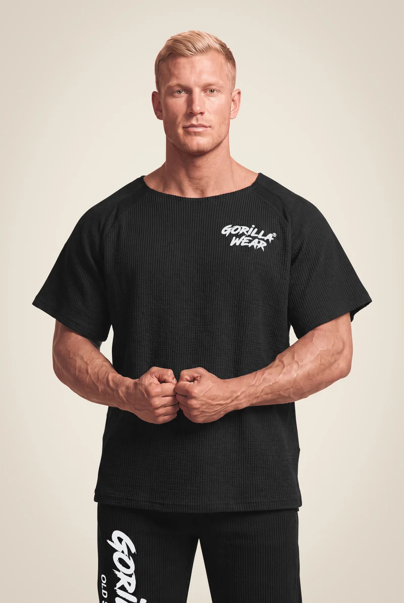 Augustine Old School Workout Top - Black