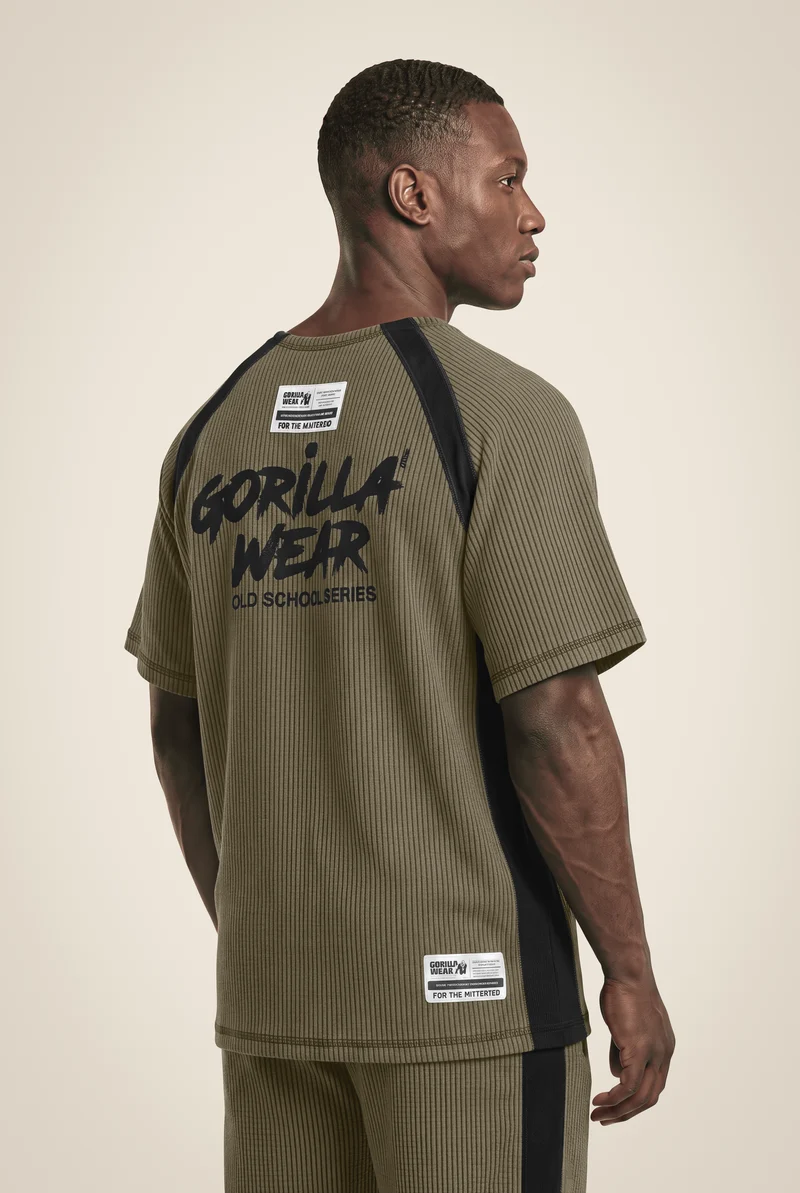 Augustine Old School Workout Top - Army Green
