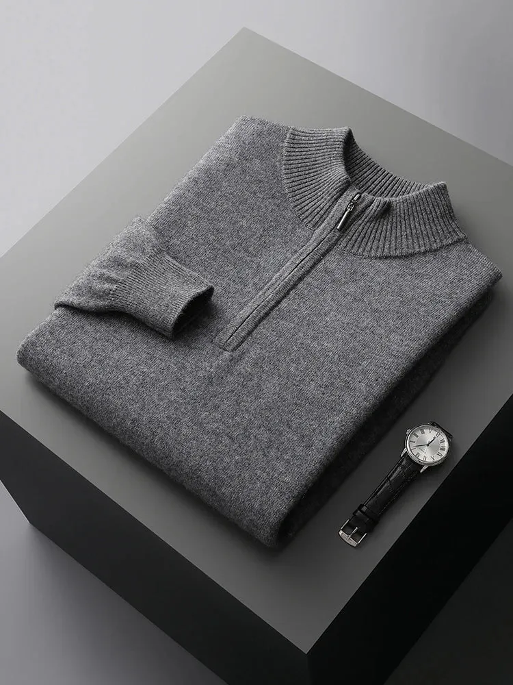 Florence Cashmere Zip Sweater