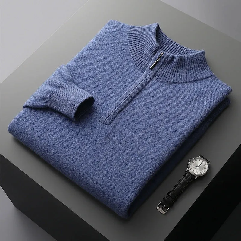 Florence Cashmere Zip Sweater