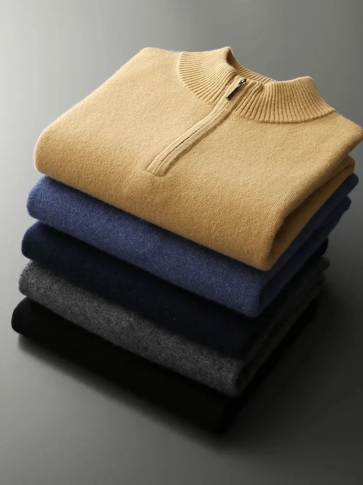 Florence Cashmere Zip Sweater