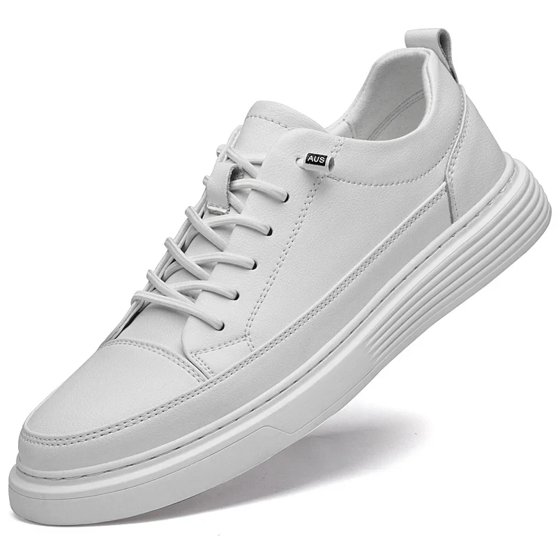 Elegant Thick Soled Leather Shoes