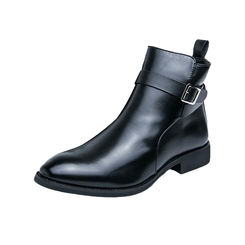 Elegant Leather Ankle Boots