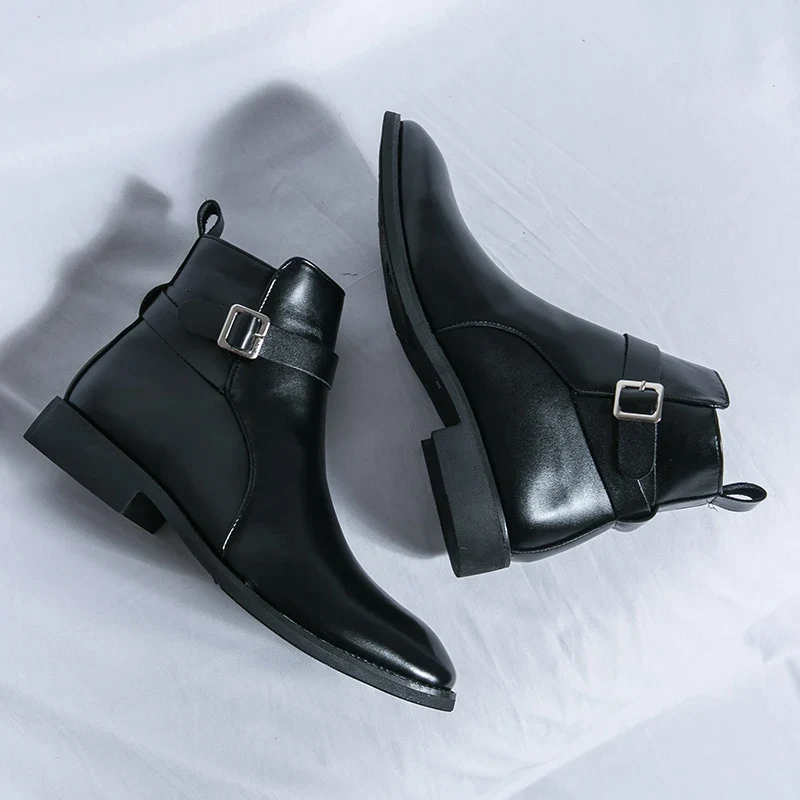 Elegant Leather Ankle Boots
