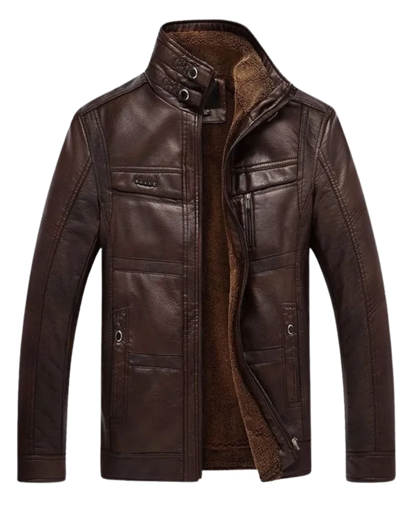 High-Quality Leather Men's Jacket