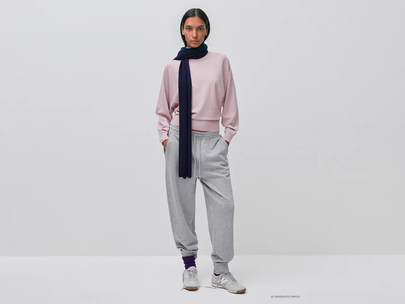 Pullover mit hohem Kragen und Fledermausärmeln