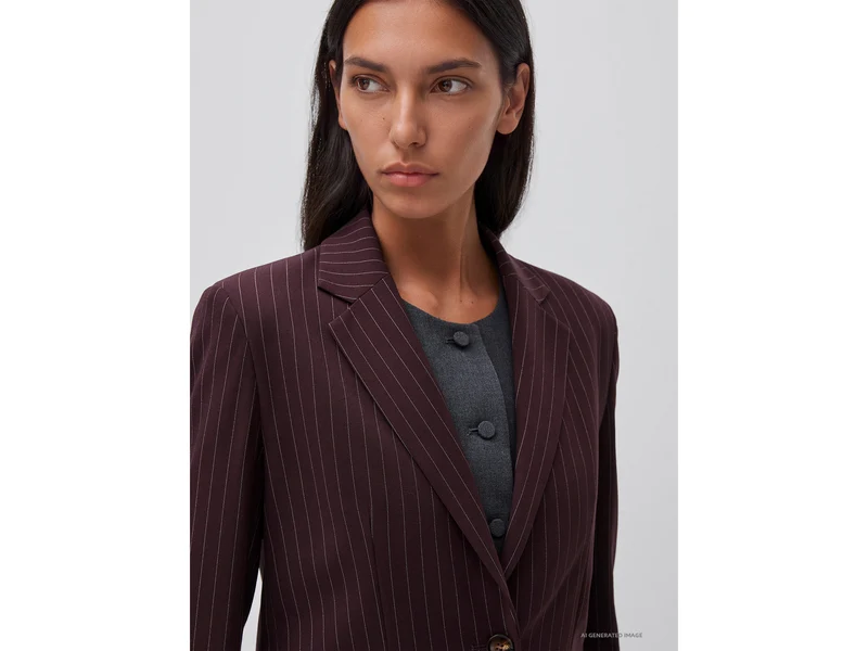 Bequemer, nadelgestreifter Blazer